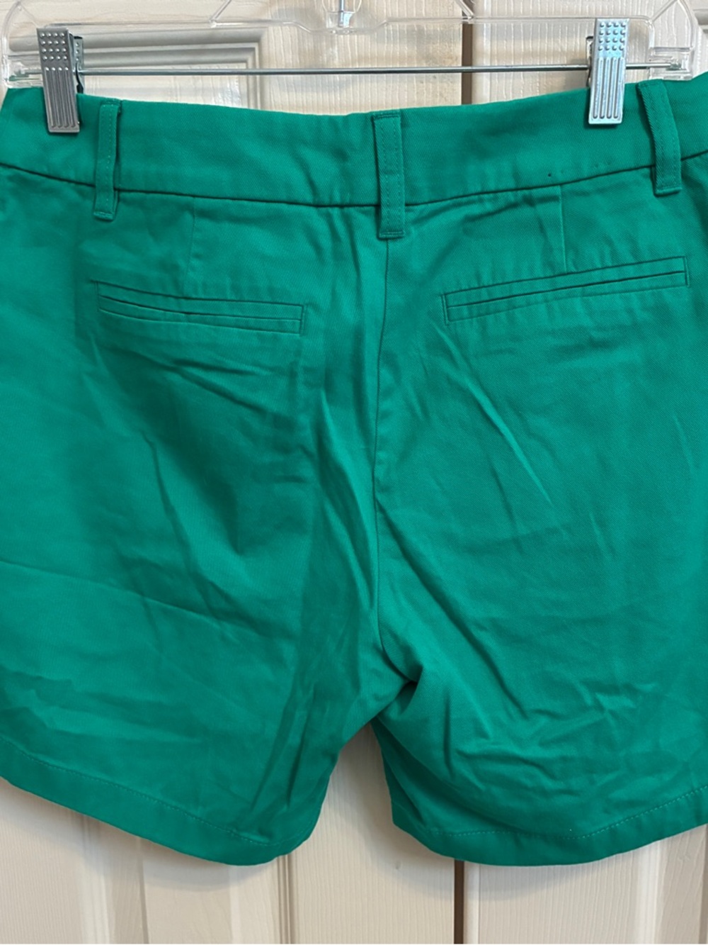 J. Crew Teal Green Cotton Bermuda Shorts - Picture 2 of 3